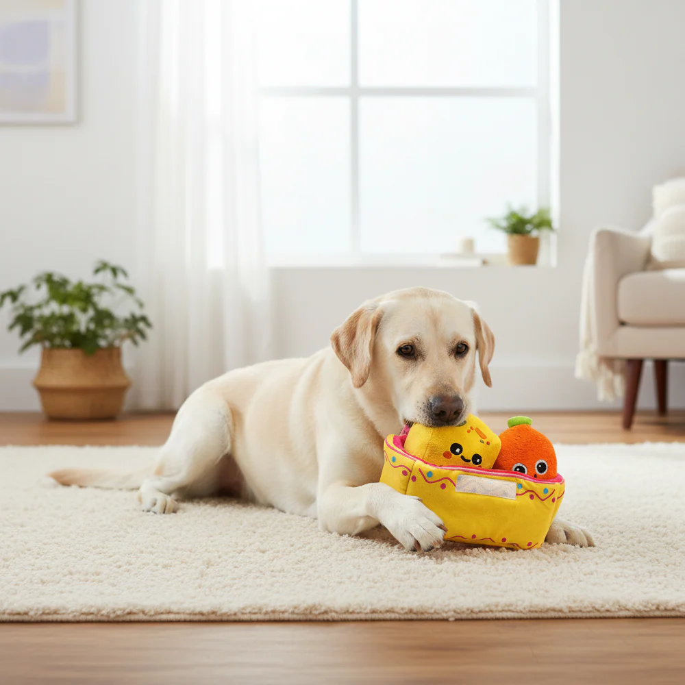 Skatrs Pawldiram Mithai Box Plush Toy for Dogs - Image 5