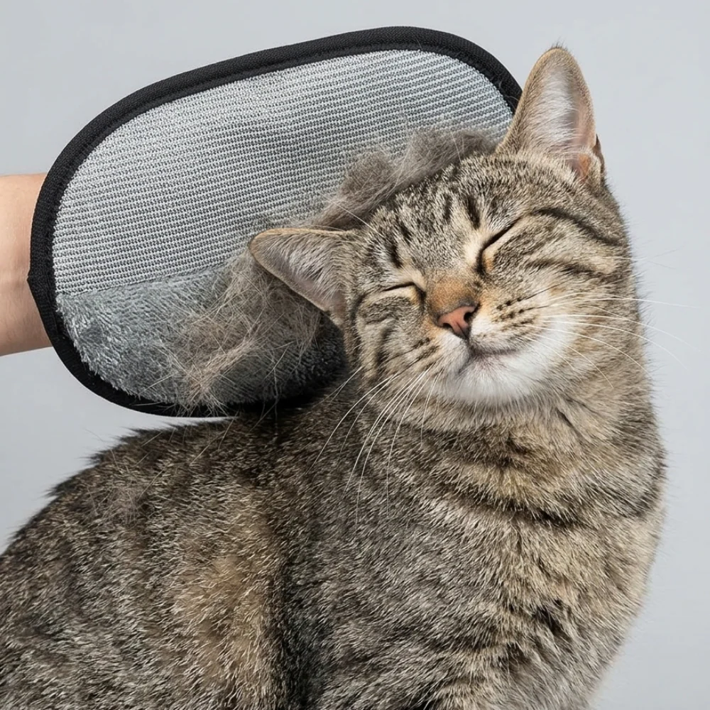 Skatrs Pet Hair & Lint Removal Gloves Static Enhanced Grooming Mitt for Dogs & Cats, Reusable Cleaning Glove for Furniture, Carpets & Car Seats ( Colour May Vary) - Image 7