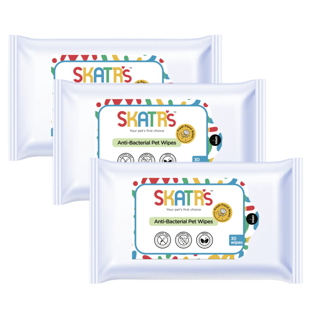 Skatrs Antibacterial Cleaning Wipes for Dogs and Cats - Image 3