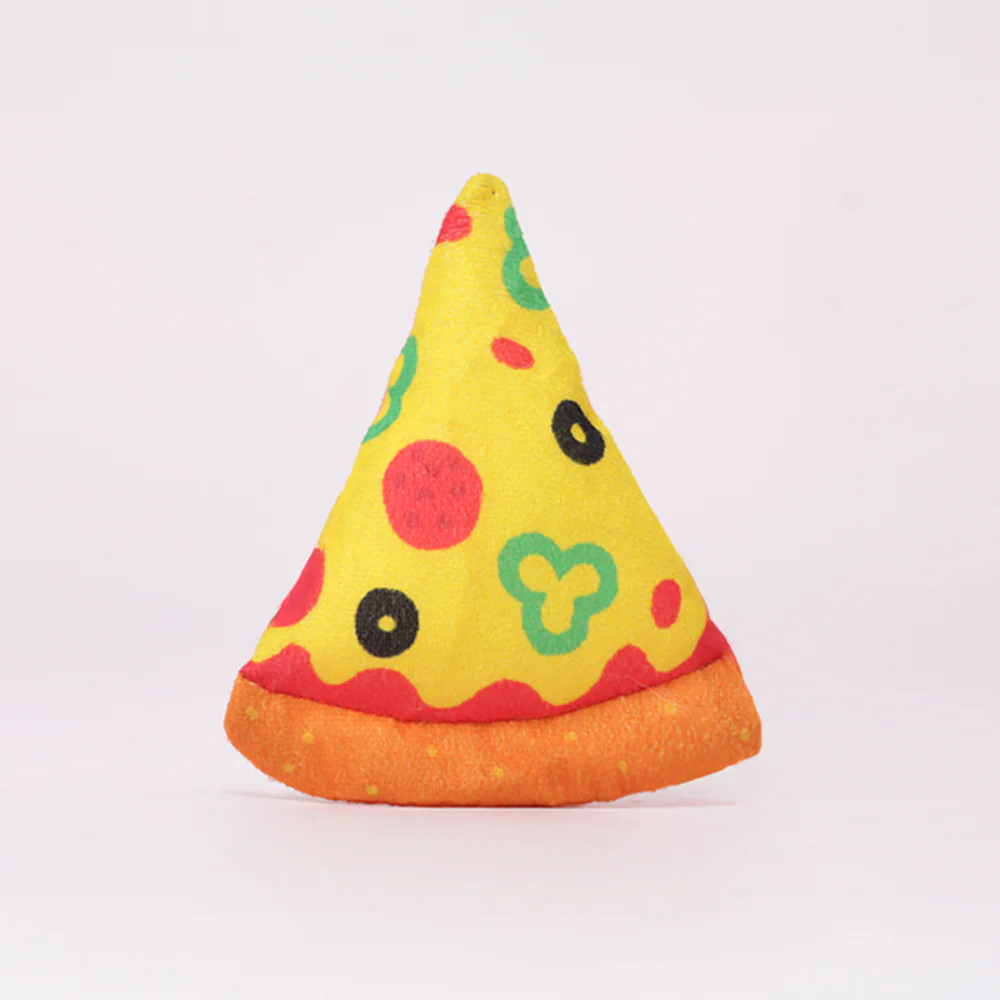 Skatrs Pizza Plush Toy for Dogs