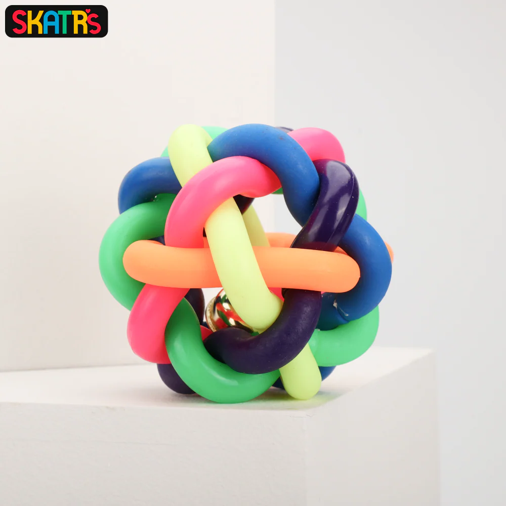Skatrs Noodle Training Toy Ball for Dogs and Cats (Multi Color) - Image 4