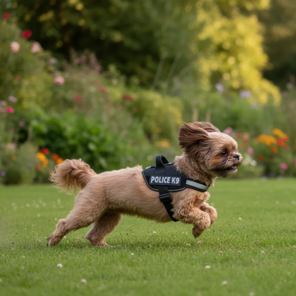 Skatrs Police K9 Harness for Dogs (Black) - Image 2