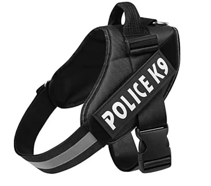 Skatrs Police K9 Harness for Dogs (Black) - Image 3