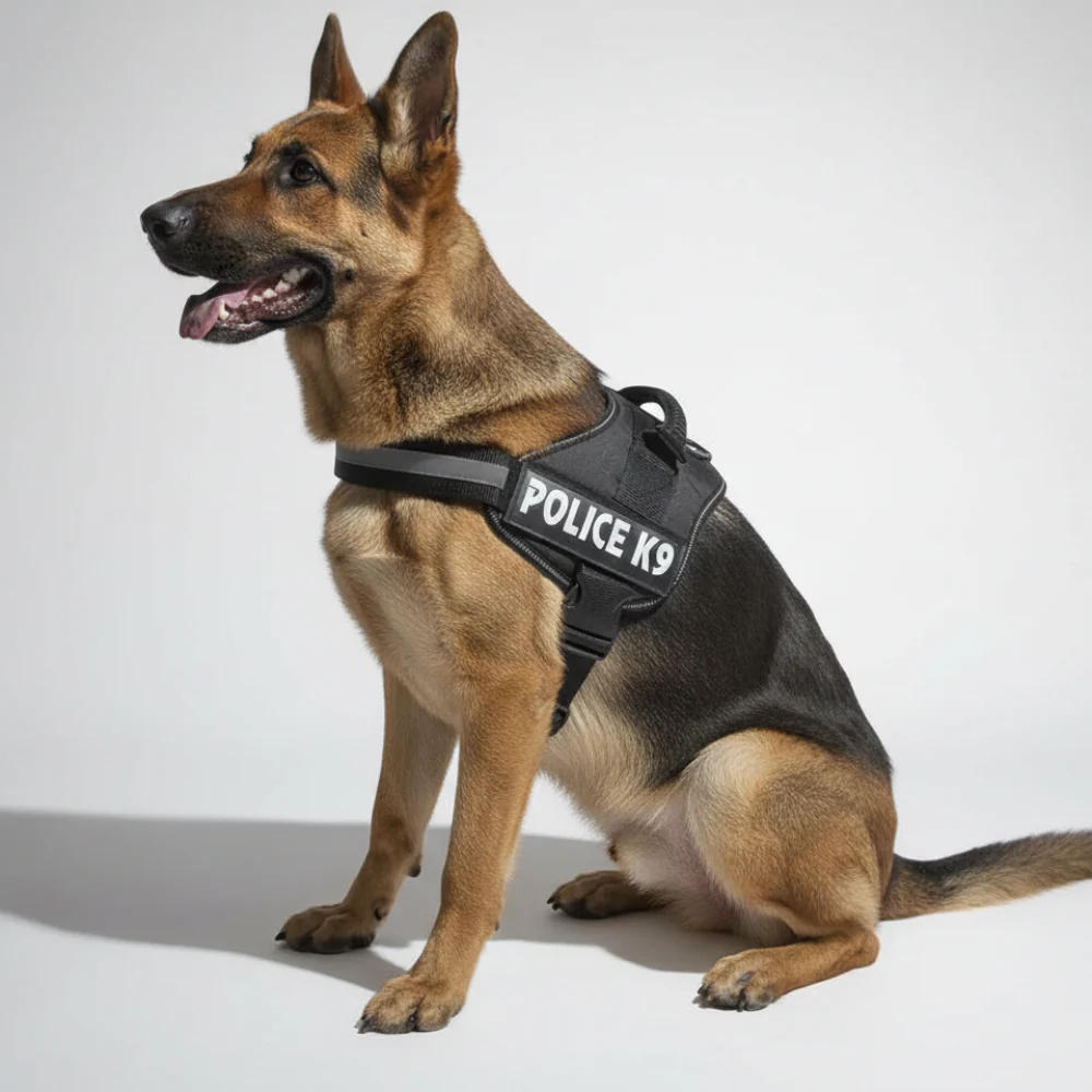 Skatrs Police K9 Harness for Dogs (Black) - Image 6