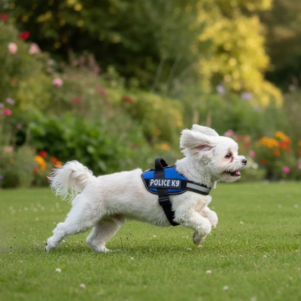 Skatrs Police K9 Harness for Dogs (Navy Blue) - Image 2