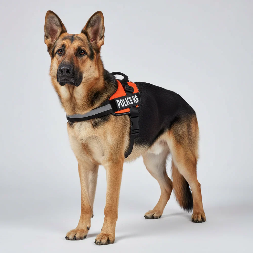 Skatrs Police K9 Harness for Dogs (Orange) - Image 6
