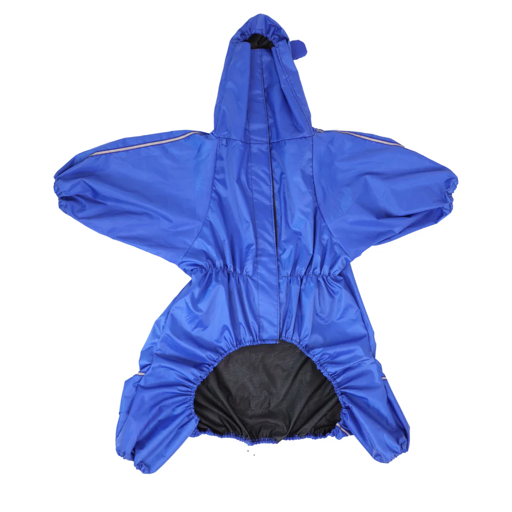 Skatrs RainRider Pro Reflective Waterproof Dog Raincoat (Blue) - Image 7