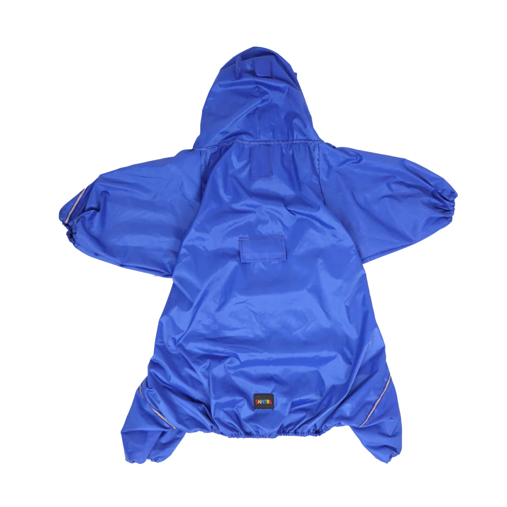 Skatrs RainRider Pro Reflective Waterproof Dog Raincoat (Blue) - Image 8
