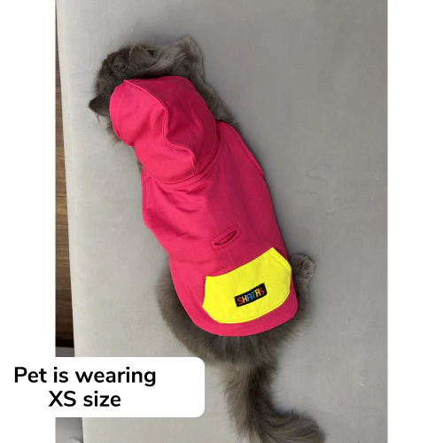 Skatrs Pop Breezy Hoodies with Pockets for Dogs and Cats (Pink) - Image 6