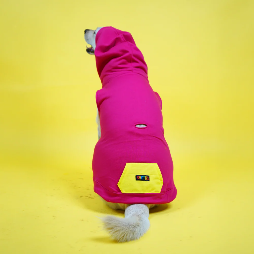 Skatrs Pop Breezy Hoodies with Pockets for Dogs and Cats (Pink) - Image 8