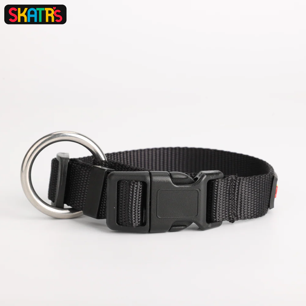 Skatrs Nylon Collar for Dogs and Cats (Black) - Image 4