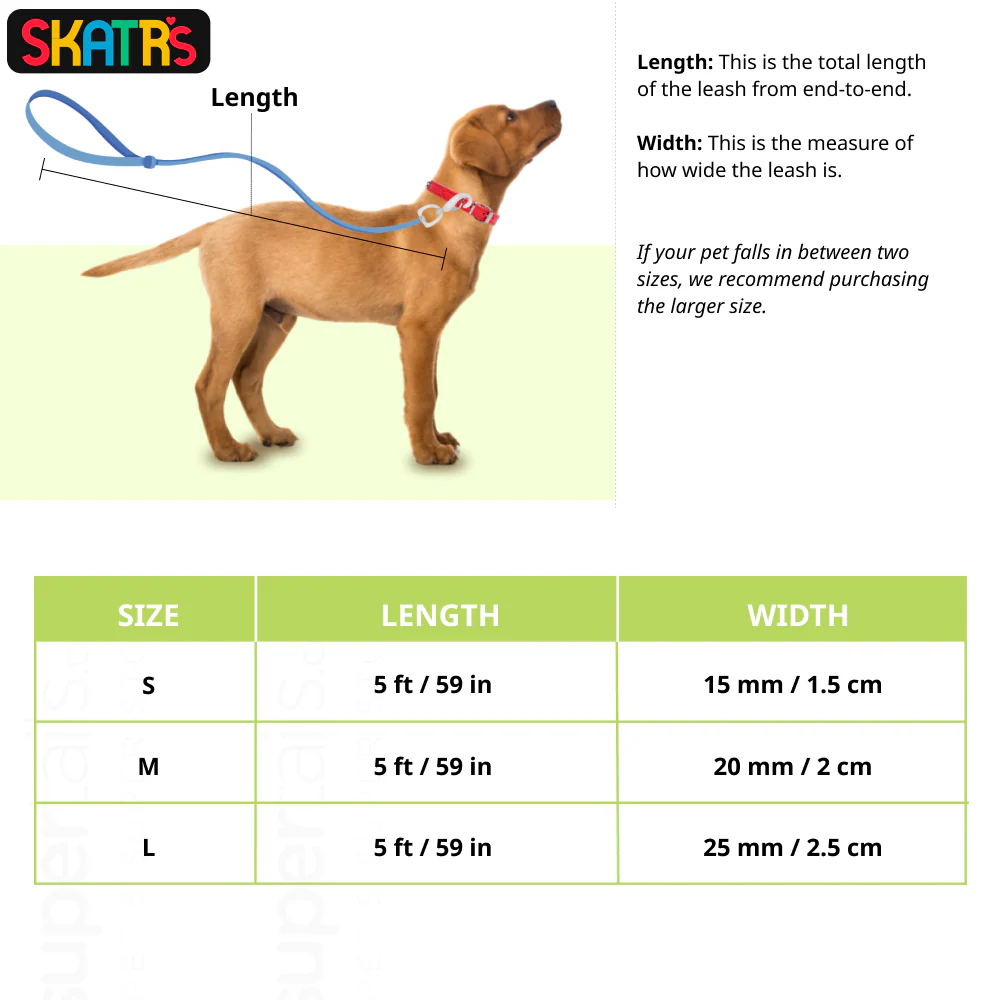 Skatrs Premium Leash for Dogs and Cats (Black) - Image 2