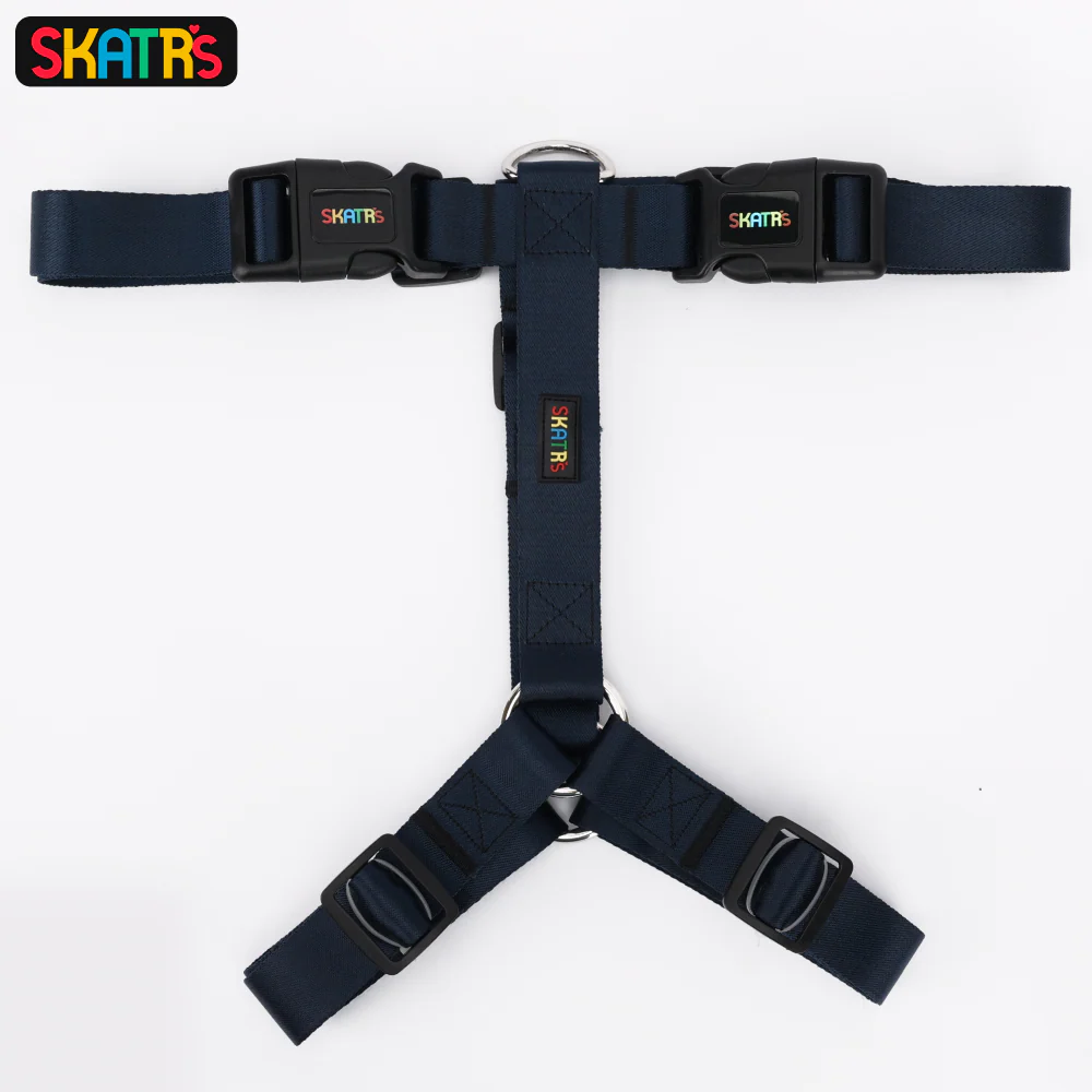 Skatrs Premium H Harness for Dogs (Midnight Blue) - Image 6