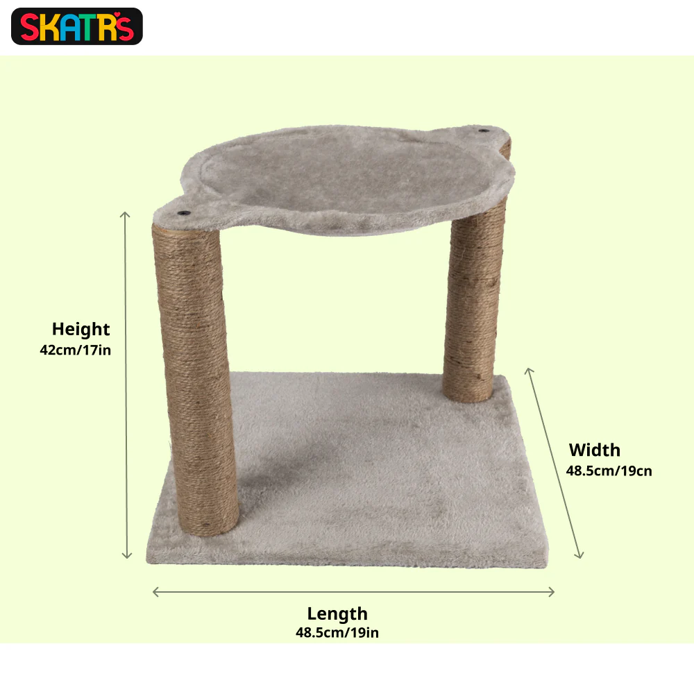 Skatrs Claw Tower Cat Tree with Hammock and Dual Scratching Post Toy - Image 2