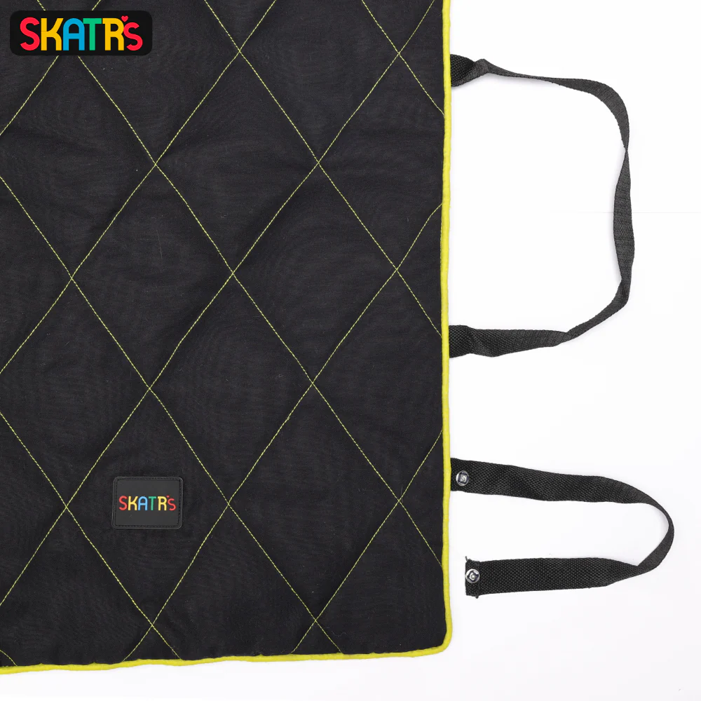 Skatrs Foldable Quilted Mat for Dogs and Cats (Black) - Image 7