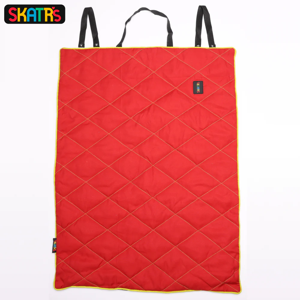 Skatrs Foldable Quilted Mat for Dogs and Cats (Red) - Image 6