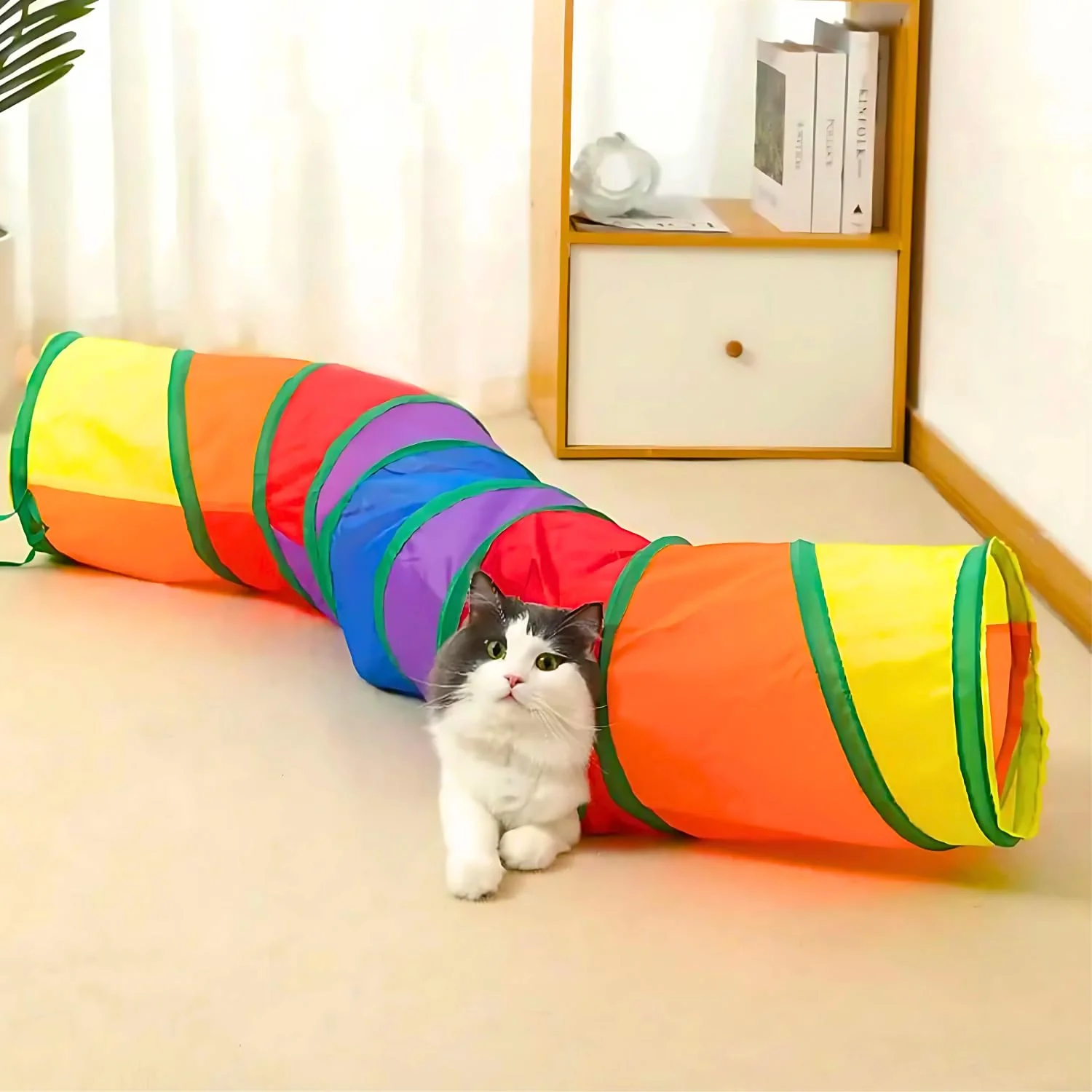 Skatrs Rainbow Tunnel for Kittens & Cats
