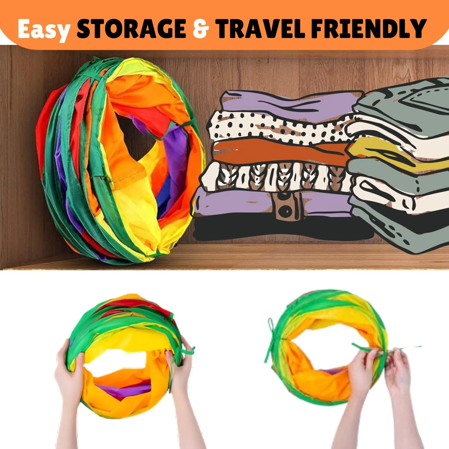 Skatrs Rainbow Tunnel for Kittens & Cats - Image 4