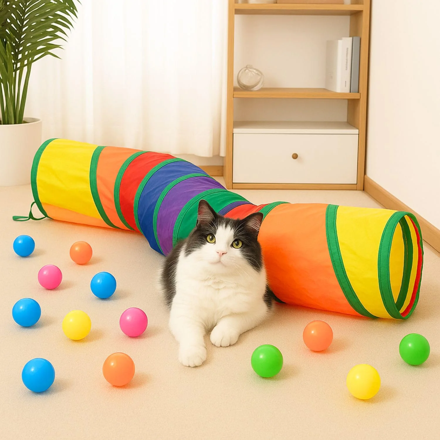 Skatrs Rainbow Tunnel for Kittens & Cats - Image 7