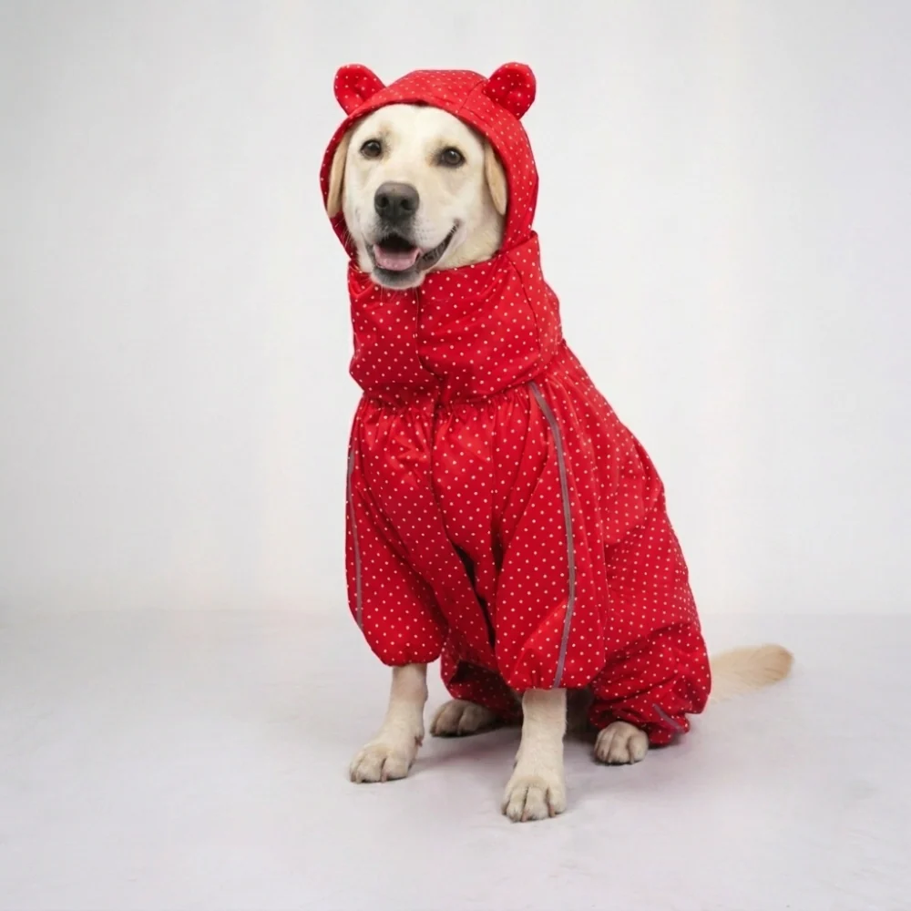 Skatrs Raincoat for Dogs (Red)