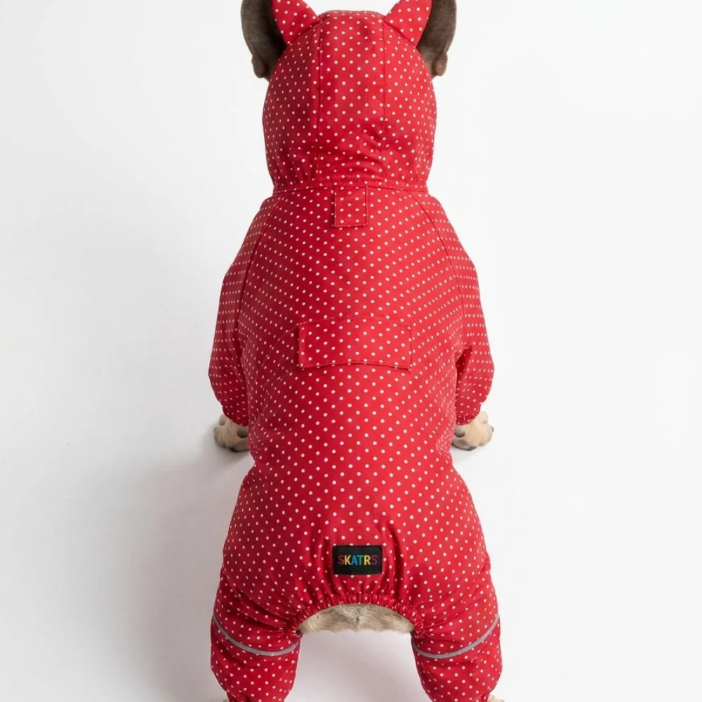 Skatrs Raincoat for Dogs (Red) - Image 5