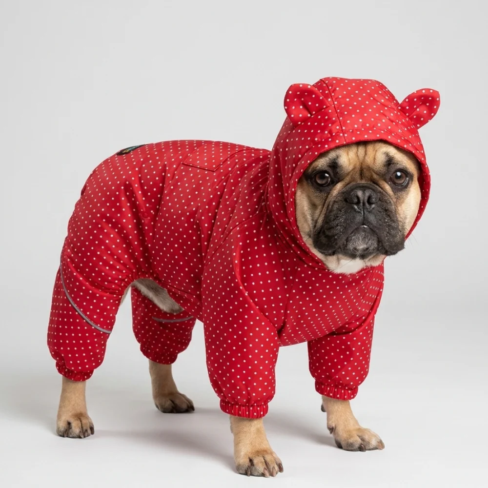 Skatrs Raincoat for Dogs (Red) - Image 7