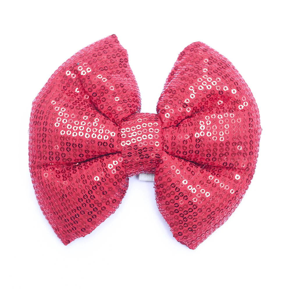 Skatrs Red Glitter Bow for Dogs and Cats - Image 2