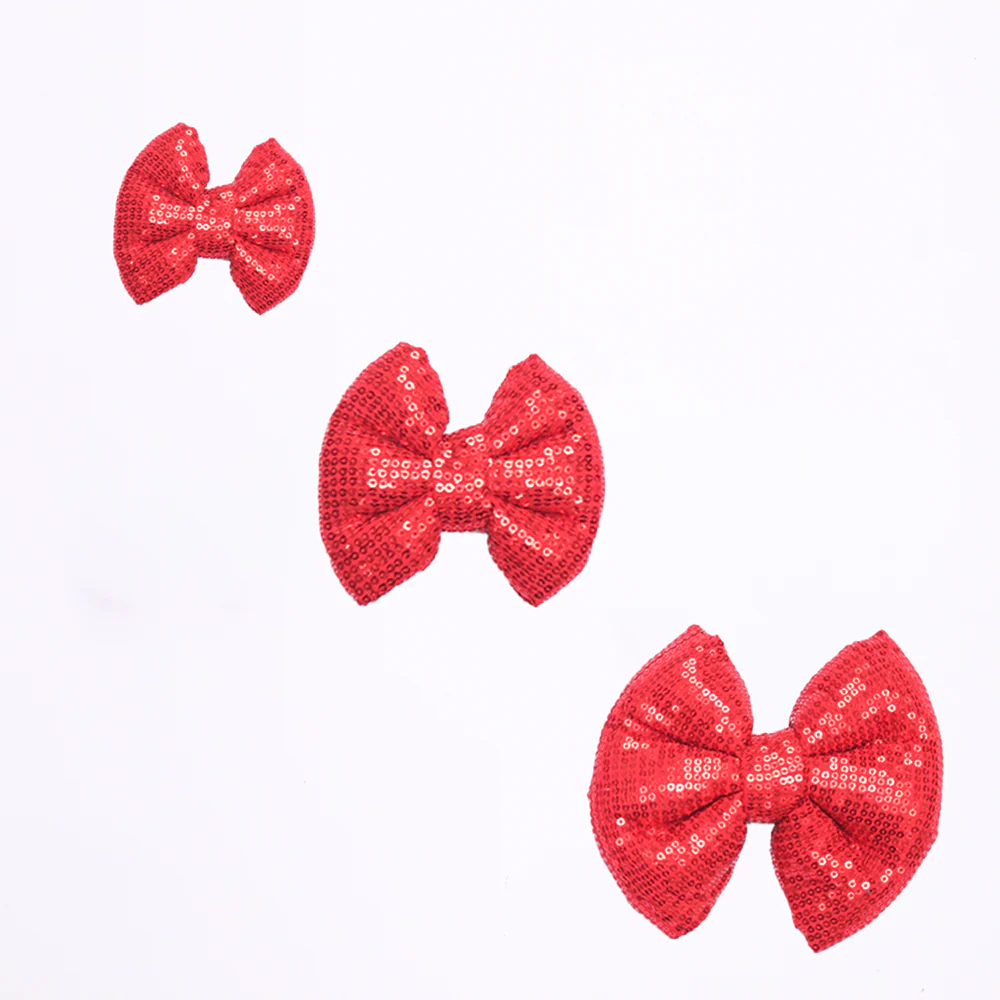 Skatrs Red Glitter Bow for Dogs and Cats - Image 3