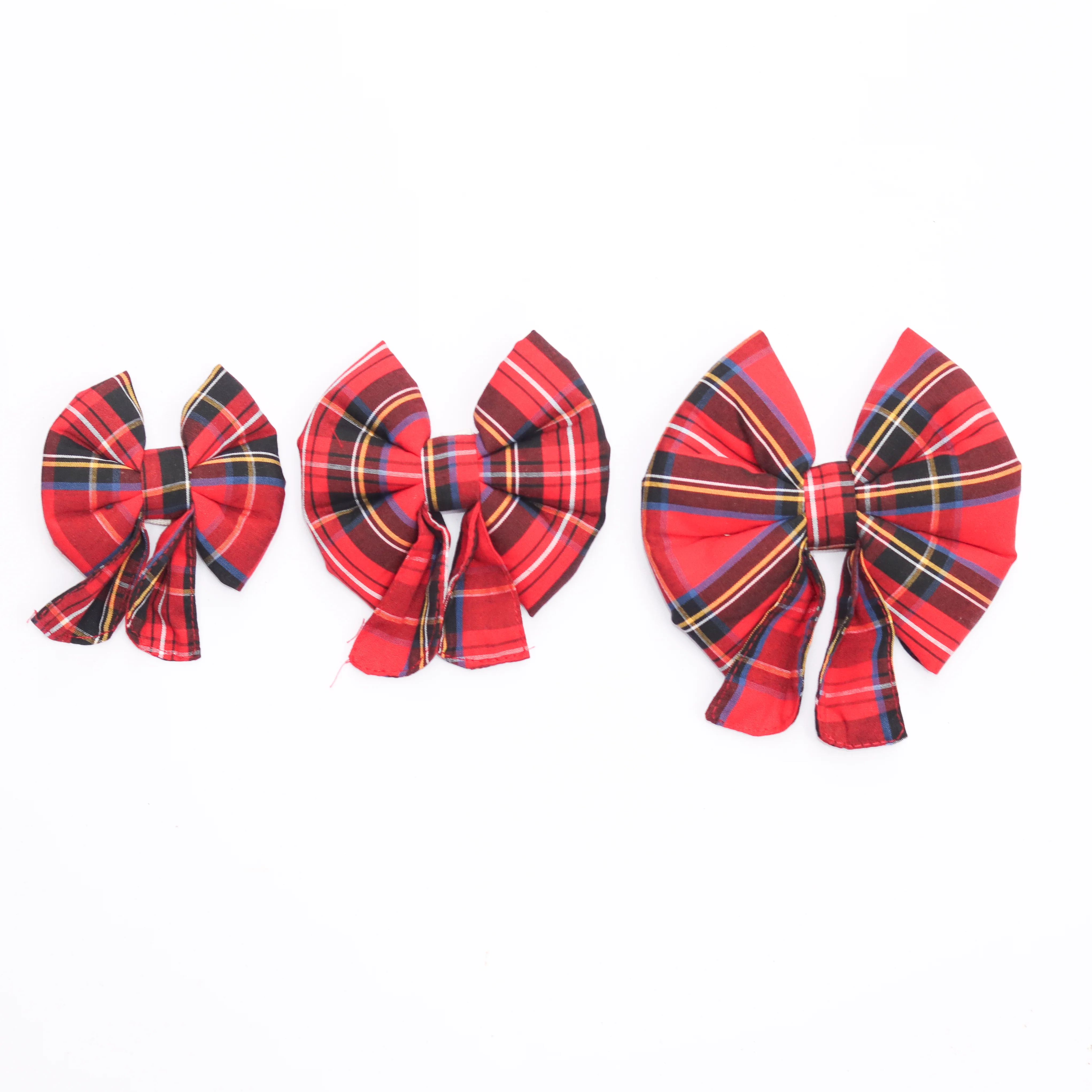 Skatrs Checkered Scottish Red Bow for Dogs and Cats - Image 4