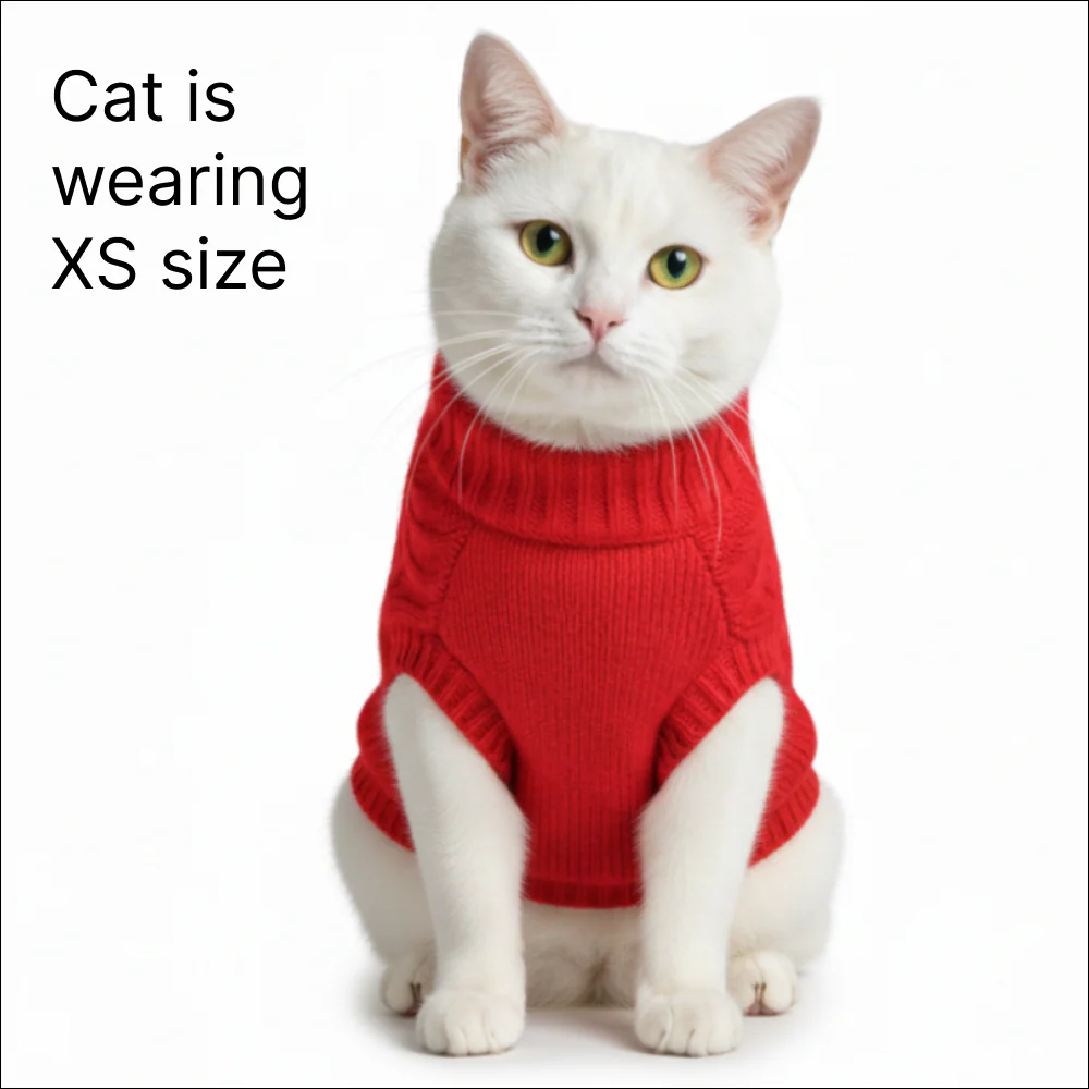 Skatrs Red Sweater For Dogs and Cats - Image 3