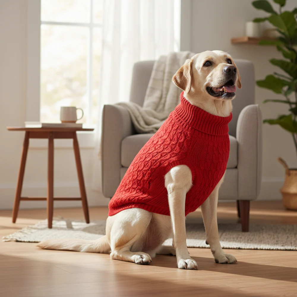 Skatrs Red Sweater For Dogs and Cats - Image 7