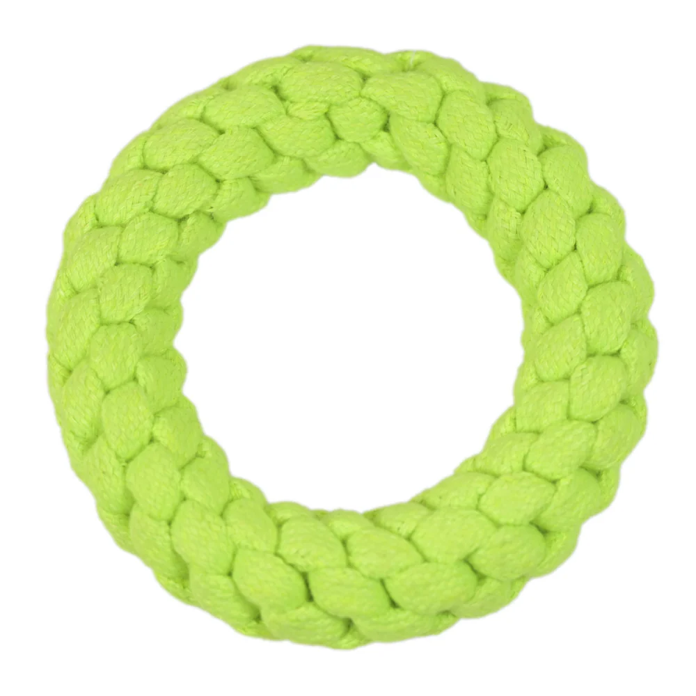 Skatrs Knotted Ball, Ring, Sandal and Carrot Shaped Rope Chew Toy for Dogs and Cats Combo - Image 2