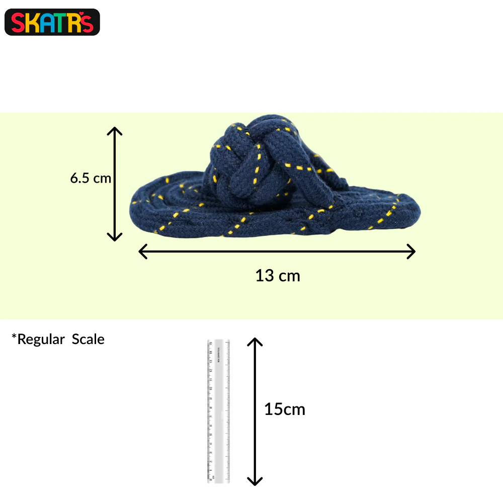 Skatrs Knotted Ball, Ring, Sandal and Carrot Shaped Rope Chew Toy for Dogs and Cats Combo - Image 8
