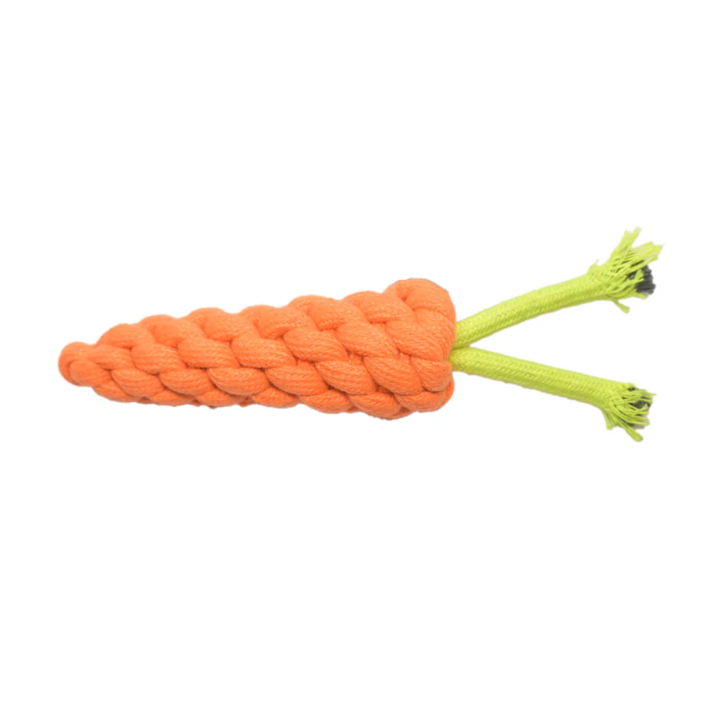 Skatrs Knotted Ball, Ring, Sandal and Carrot Shaped Rope Chew Toy for Dogs and Cats Combo - Image 9