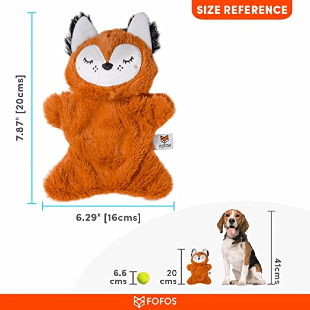 Skatrs Rope Ball Toy, Barkbutler x Fofos Plush Fox & Natural Remedies Strawberry Chicken Dog Combo - Image 9