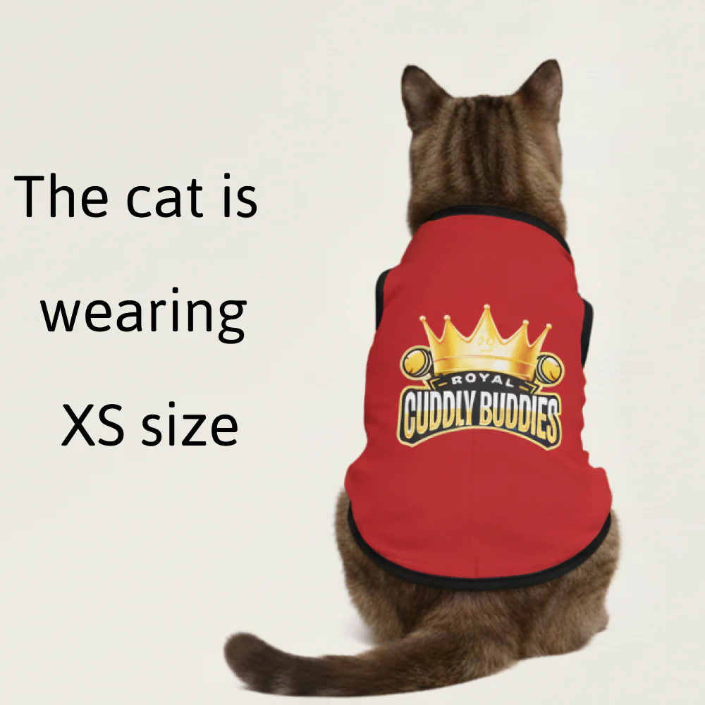 Skatrs Royal Cuddly Buddies Cricket Jersey for Dogs and Cats (Red) - Image 11