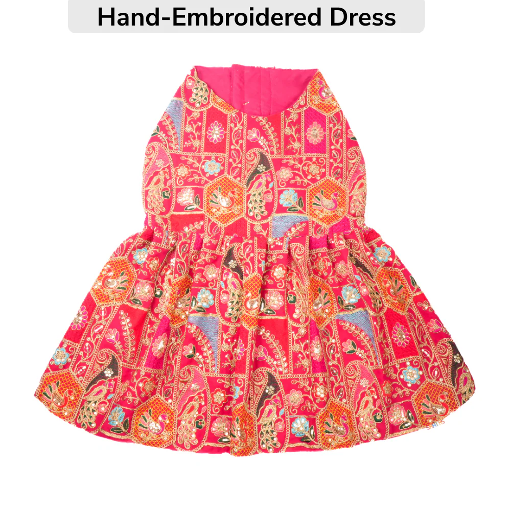 Skatrs Royale Lehenga for cats and dogs (Pink) - Image 3