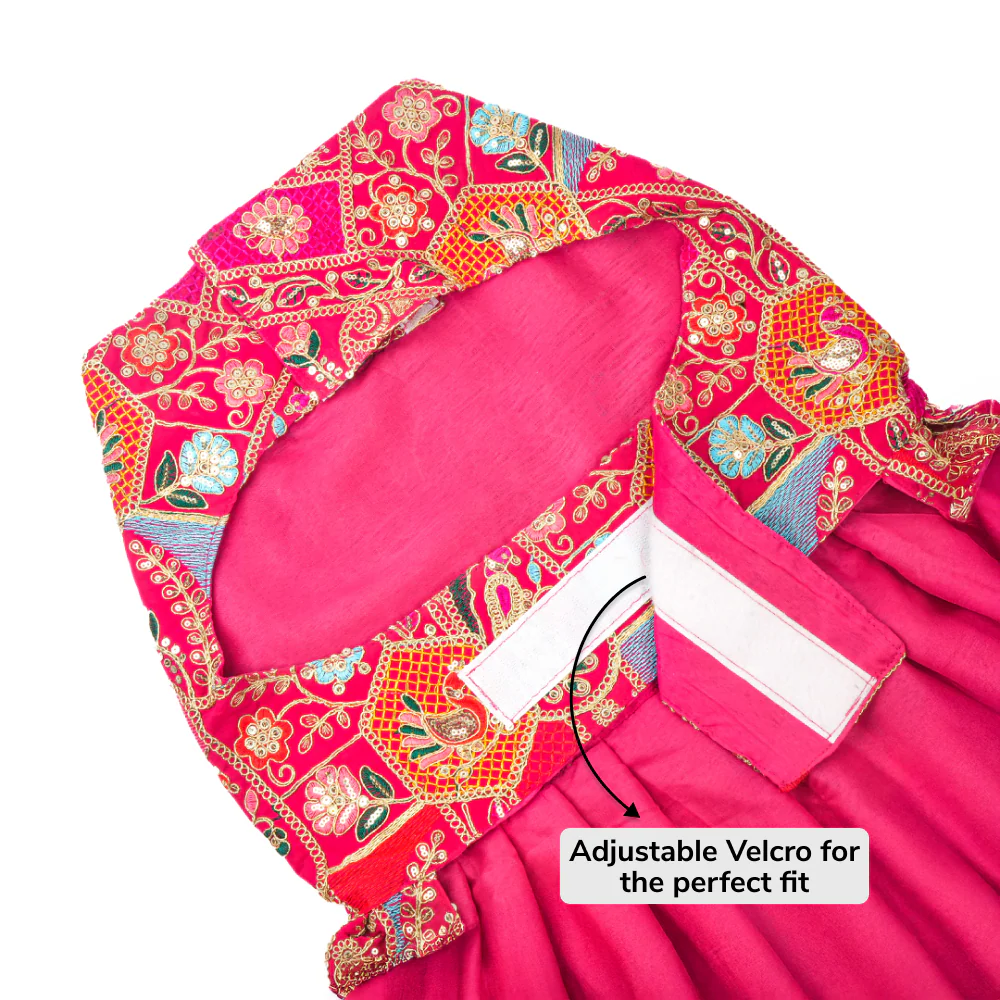 Skatrs Royale Lehenga for cats and dogs (Pink) - Image 7