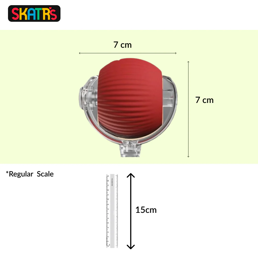 Skatrs Smart Running Ball with String Toy for Cats (Red) - Image 2