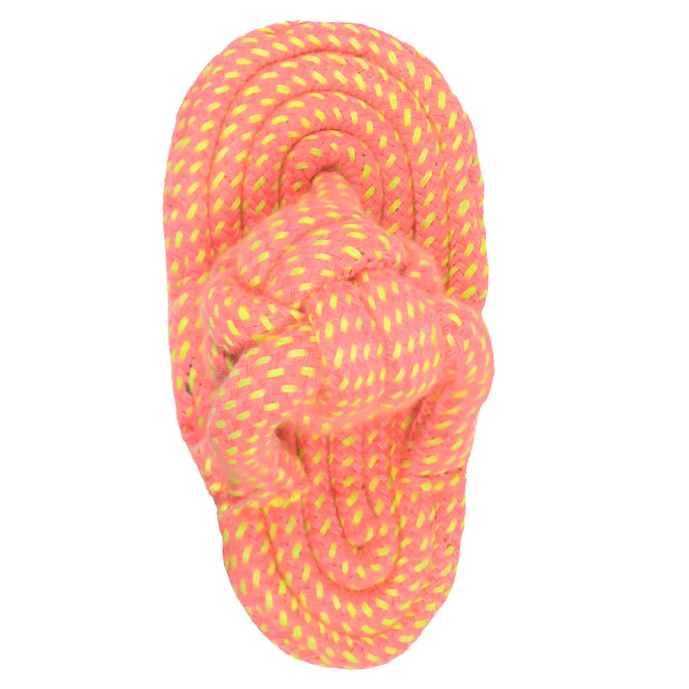 Skatrs Sandal Shaped Hand Made, Durable Rope Chew Toy for Dogs & Cats (Orange) - Image 2
