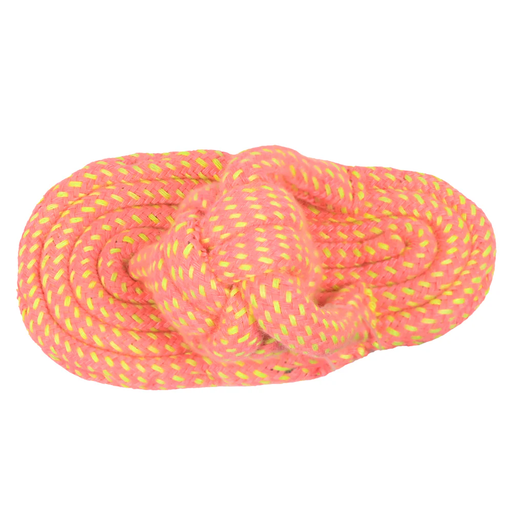 Skatrs Sandal Shaped Hand Made, Durable Rope Chew Toy for Dogs & Cats (Orange) - Image 5