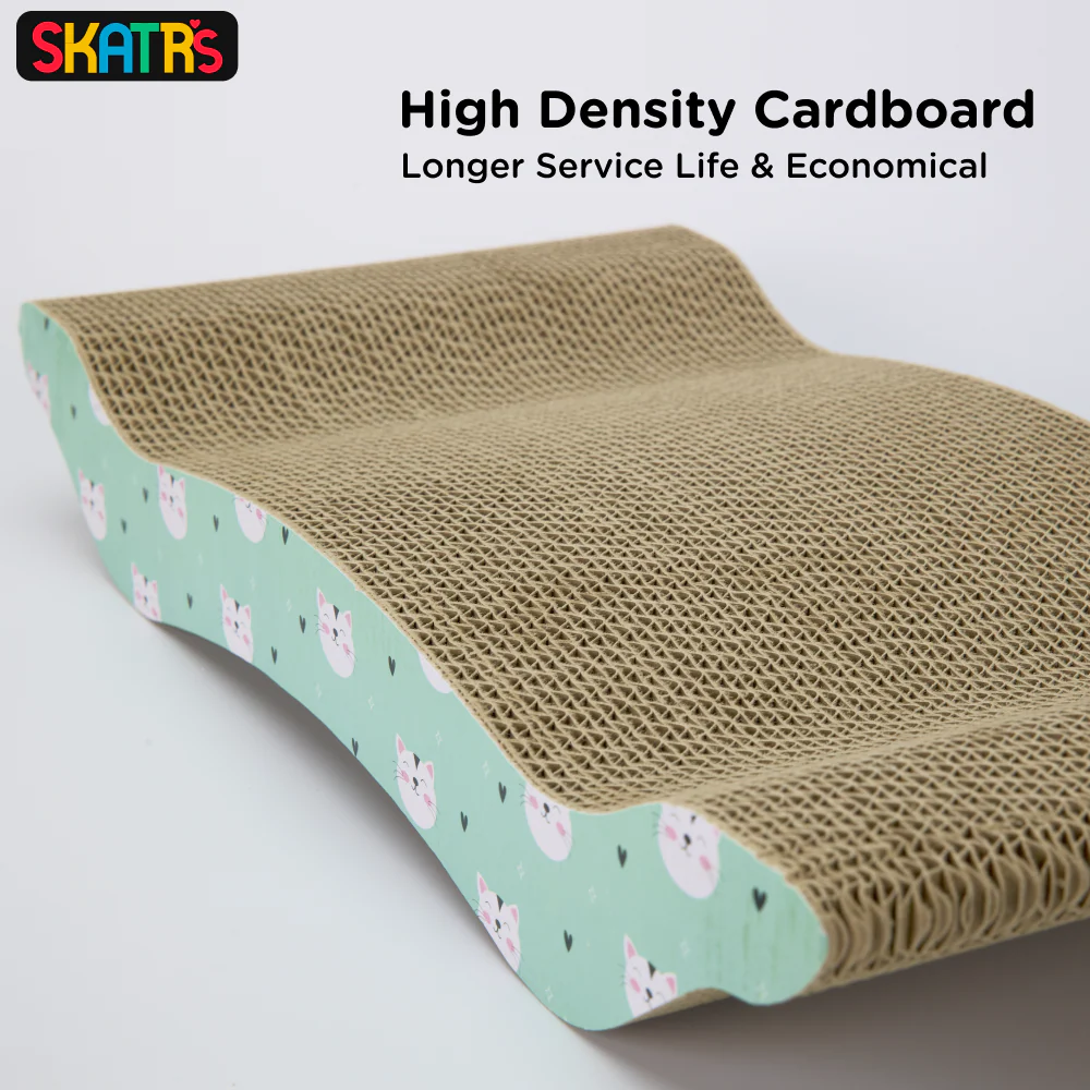 Skatrs Scratch Away Cat Scratcher with 2g Premium Catnip Free - Image 3