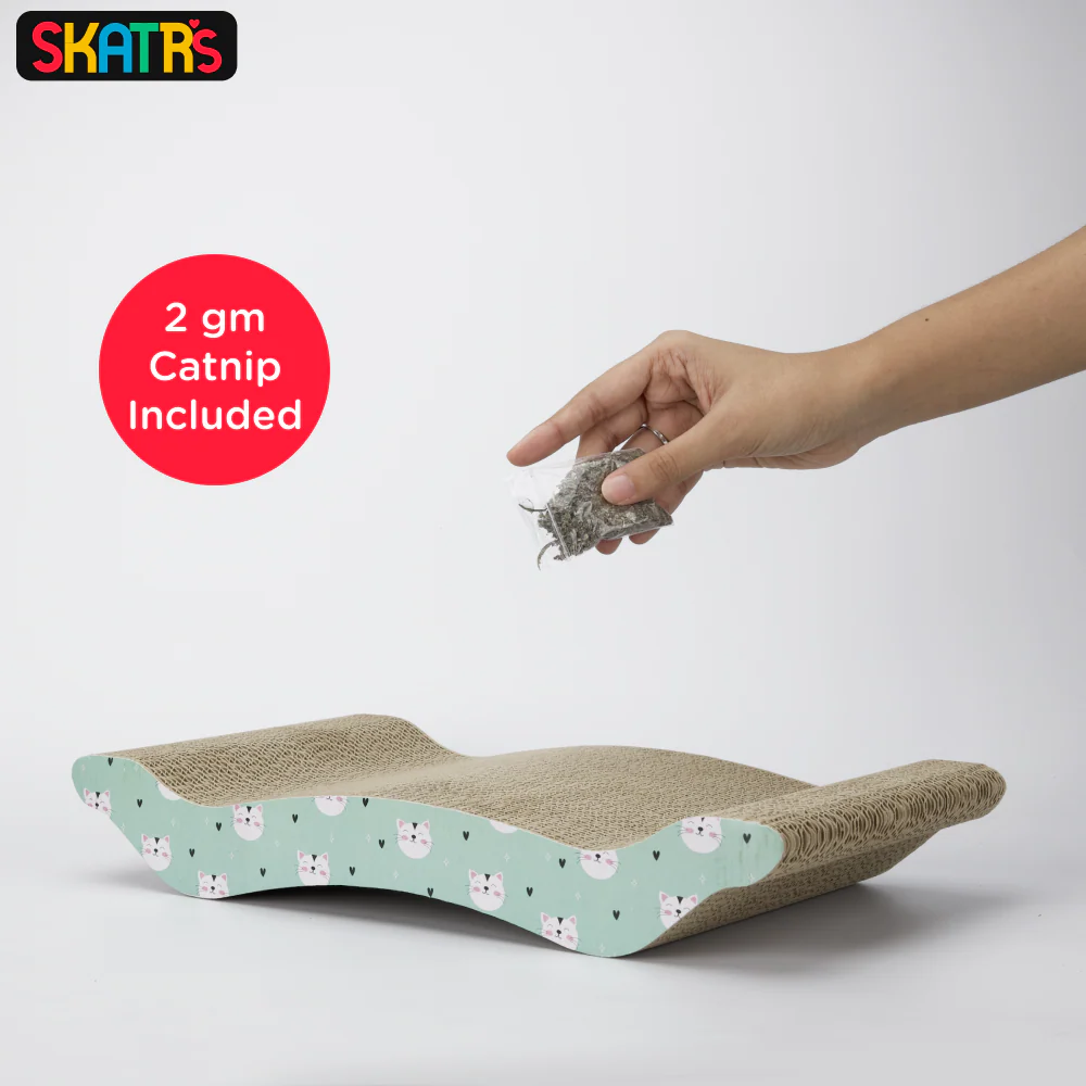 Skatrs Scratch Away Cat Scratcher with 2g Premium Catnip Free - Image 5