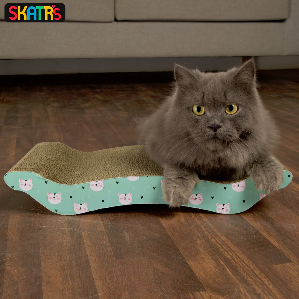 Skatrs Scratch Away Cat Scratcher with 2g Premium Catnip Free - Image 6