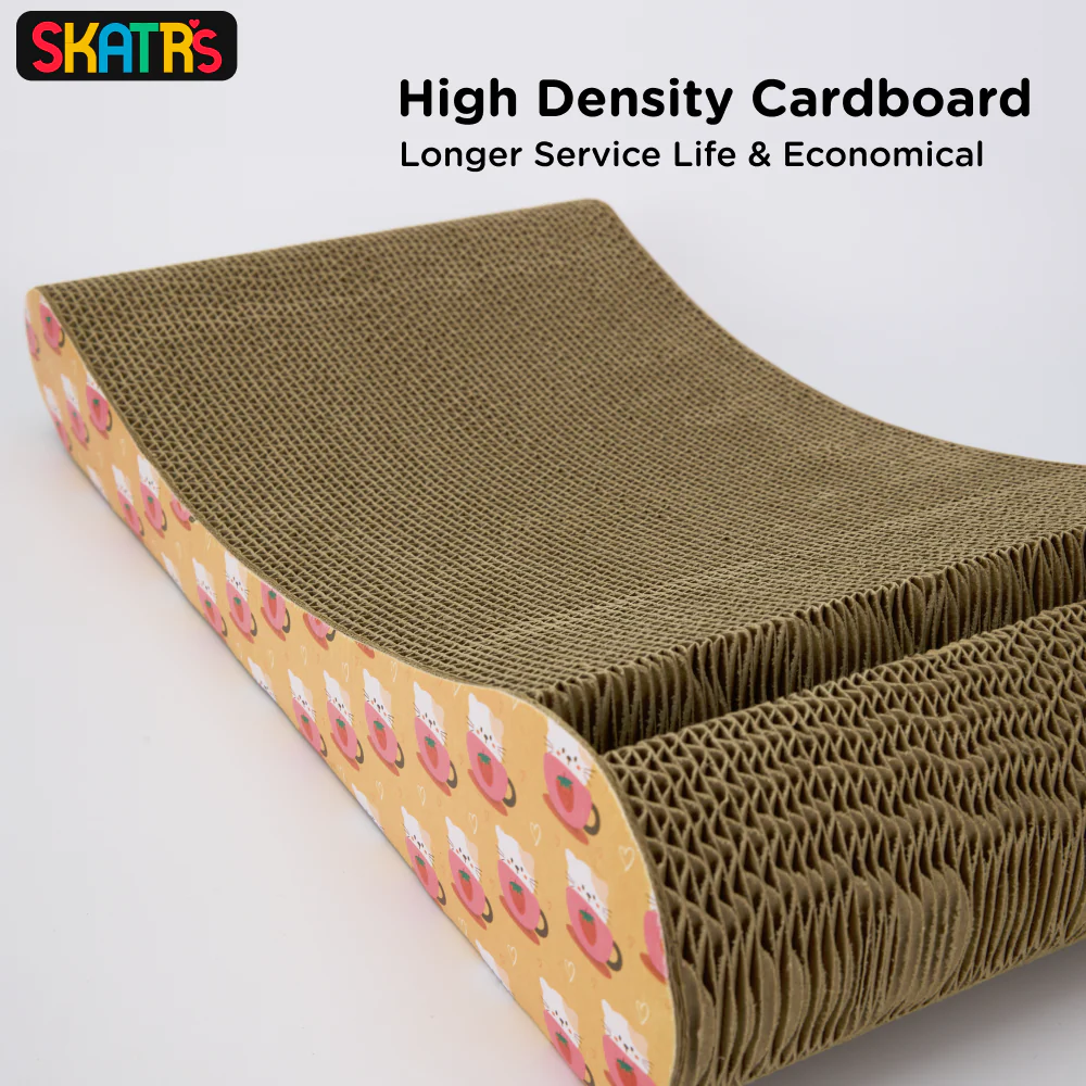 Skatrs Scratch Me Maybe Cat Scratcher with 2g Premium Catnip Free - Image 4