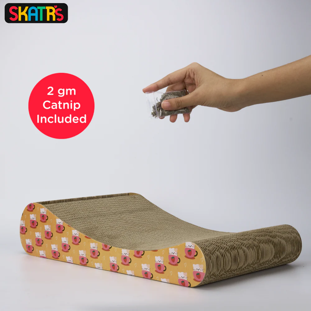 Skatrs Scratch Me Maybe Cat Scratcher with 2g Premium Catnip Free - Image 5