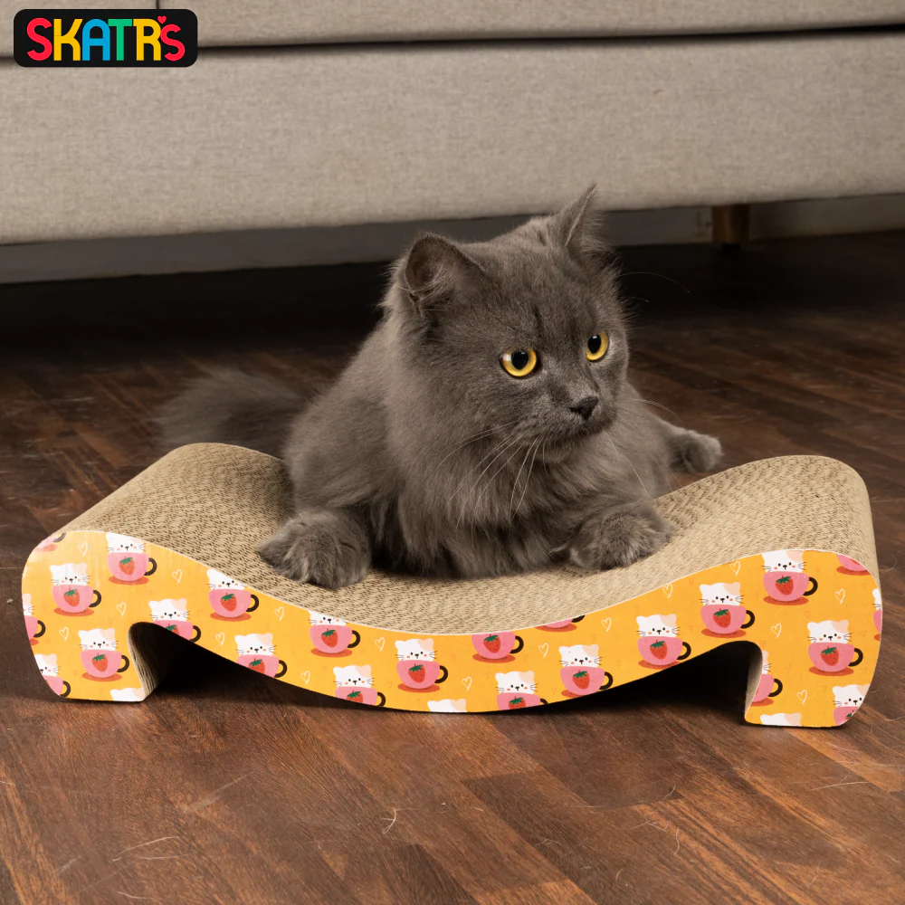 Skatrs Scratch to Purrfection Cat Scratcher with 2g Premium Catnip Free - Image 6