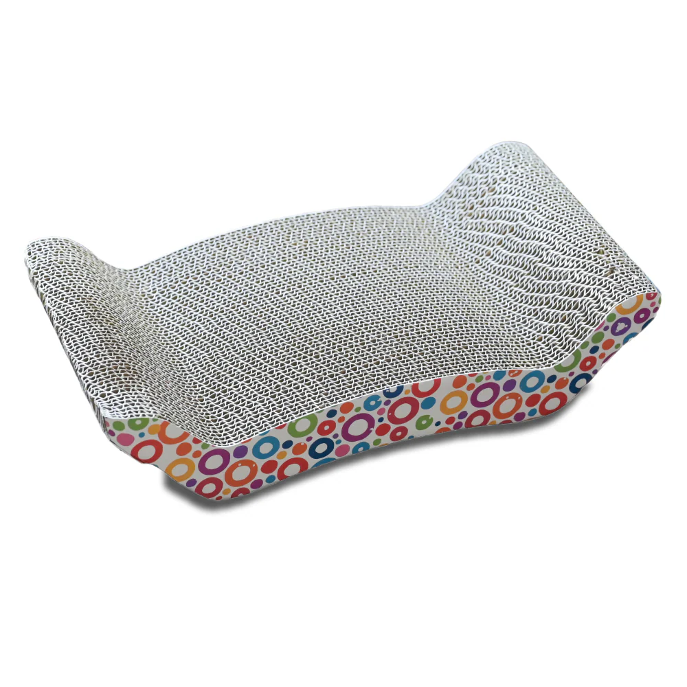 Skatrs Scratchy Wonderland Jumbo Multi Level Cat Tree with Sisal Posts Toy and Whisker Wonder Cat Scratcher with 2g Premium Catnip Combo - Image 11
