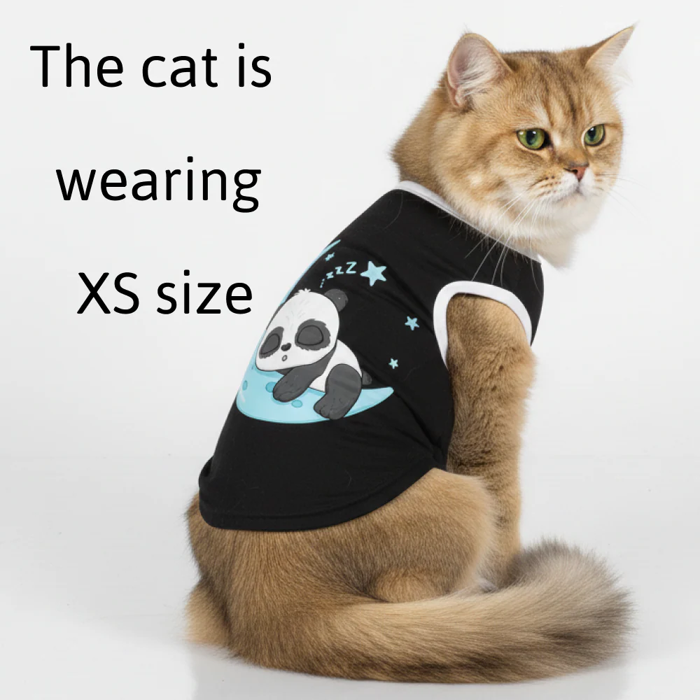 Skatrs Sleeping Panda Cotton T shirt for Dogs and Cats - Image 10