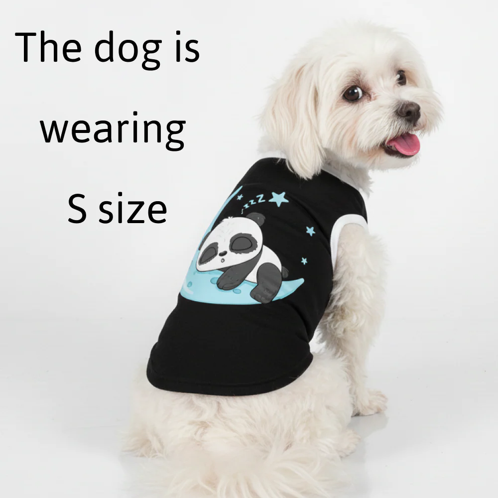 Skatrs Sleeping Panda Cotton T shirt for Dogs and Cats - Image 11